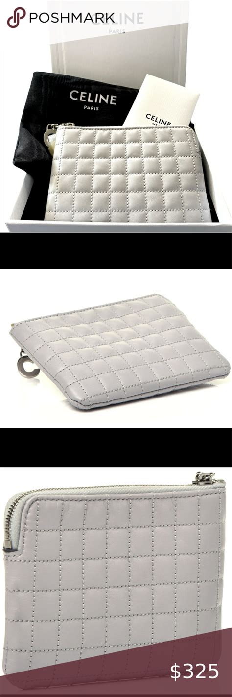 Celine Quilted C Charm Pouch w/Tags 28294547 